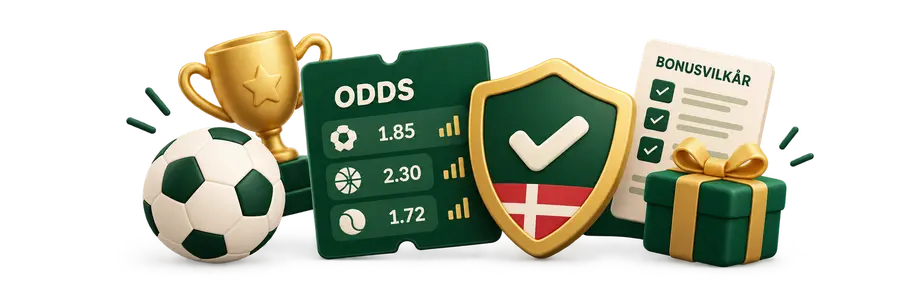 Sportsbetting med dansk licens: odds og bonusvilkår